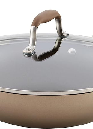 Anolon Advanced Home Hard-Anodized Nonstick Ultimate Pan/Saute Pan, 12-Inch (Bronze)