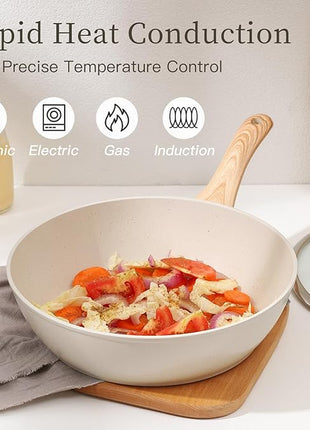 16PCS Pots and Pans Set Non Stick Cookware Set Nonstick with Cooking Set