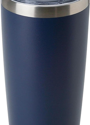DOMICARE 20oz Stainless Steel Tumbler Bulk with Lid, Double Wall Vacuum Insulated Travel Mug, Powder Coated Coffee Cup (Powder Navy, 1)