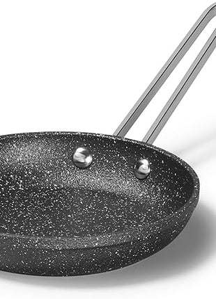 Starfrit The Rock 16cm (6.5") Non-Stick Egg Fry Pan - Durable Forged Aluminum - Oven Safe - PFOA Free - Easy to Clean - Black