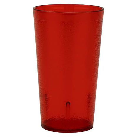 G.E.T. 6612-1-R-EC Heavy-Duty Plastic Restaurant Tumblers, 12 Ounce, Red (Set of 4)