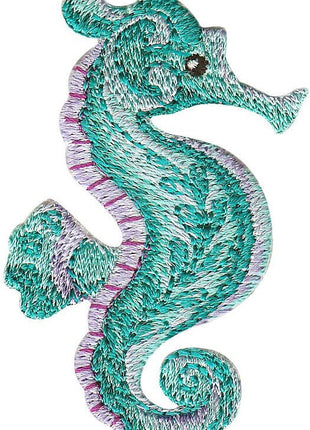 Purple Teal Seahorse 24 oz Tumbler with lid