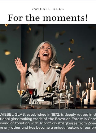 ZWIESEL GLAS Pure Whiskey Glass (Set of 6), Tumblers for Whiskey, Dishwasher-Safe Tritan Crystal Glasses, Made in Germany (13 Ounce)