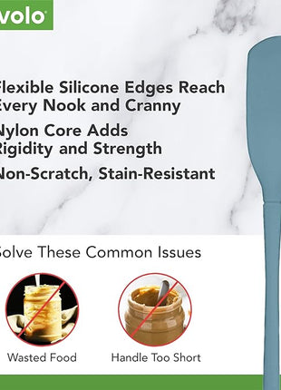 Flex-Core All Silicone Blender Spatula - Heat-Resistant Spatulas for Kitchen Use, Dishwasher Safe & BPA-Free