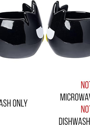 Silver Buffalo Sanrio Hello Kitty and Friends Badtz-Maru Ceramic 3D Sculpted Mug, 20 Ounces