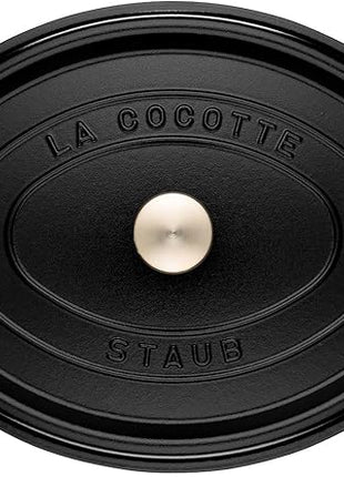 Staub Oval Dutch Oven 8.5-Quart Matte Black