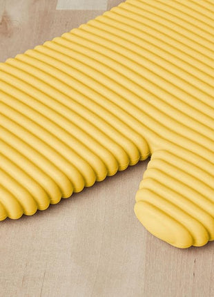 KITCHENAID Ribbed Soft Silicone Oven Mitt 2-Pack Set, 7.5"x13", Orange Sorbet