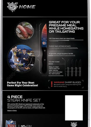 The Sports Vault NFL unisex-adult Steak Knives