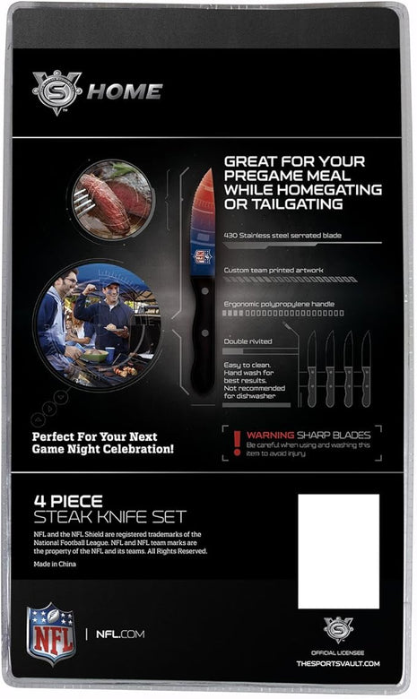 The Sports Vault NFL unisex-adult Steak Knives