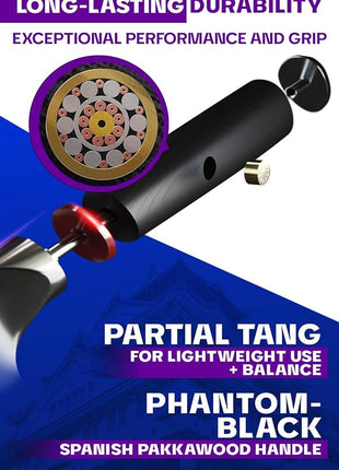 Dalstrong Yanagiba Knife - 9.5 inch - Phantom Series - Sushi Knife - Japanese High-Carbon AUS8 Steel - Pakkawood Handle - Japanese Knife - Sheath Included