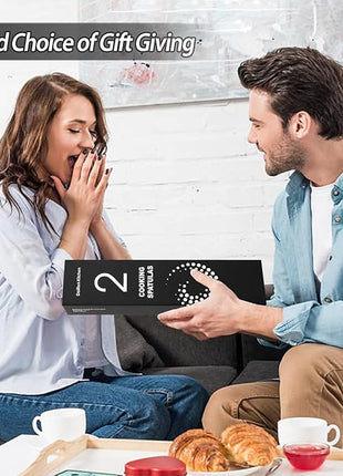 2 Pack Silicone Spatulas Turners, Stainless Steel Cooking Utensils BPA Free,Heat Resistant,Non Stick,Rubber Spatulas for Fish, Eggs, Pancakes, WOK, Black