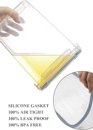 Wildone Airtight Food Storage Containers with Lids, 14PC Plastic Kitchen Containers Storage Set for Pantry Organization and Storage, Cereal, Flour and Sugar Containers, Include 20 Labels & Pen