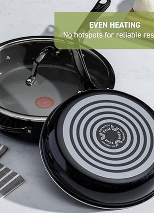 T-Fal Preserve Ceramic Non stick Frying Pan Skillet 12-inch, Oven Broiler Safe up to 350°F, Cookware, InoCeram Glide Technology, Frying Pan, Skillet Pots & Pans, Black