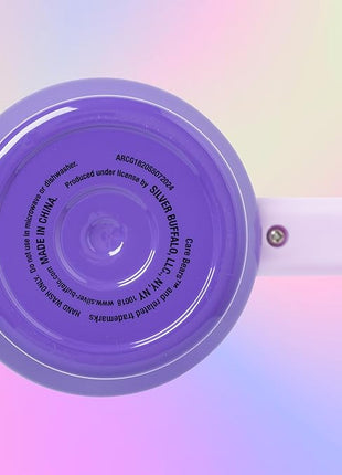 Silver Buffalo Care Bears Rainbow Featuring Funshine, Cheer, Grumpy, Friend, and Good Luck Bear Stainless Steel Tumbler with Handle and Straw, Fits in Standard Cup Holder, 40 Ounces