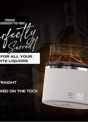 asobu Whiskey Sleeve Glass – Insulated Bourbon Tumbler with Premium Rocks Glass, BPA-Free, Double-Wall Stainless Steel, Keeps Drinks Cold Longer, 10.5oz