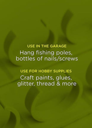 Spice Clip Grippers For Cabinet Doors - Organizer for Spices - Spice Rack Holds15 Spice Jars - Extemely Strong 3M Adhesive Gripper In White For Pantry 15 Ct