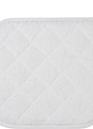 100% Cotton Kitchen Everyday Basic Terry Pot Holder Heat Resistant Coaster Potholder for Cooking and Baking Set of 5 White