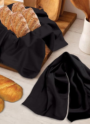 Urban Villa Kitchen Towels Set of 6 Halloween Dish Towels for Kitchen 100% Cotton Black Color Dish Cloths 20''X30'' Multi-Purpose Kitchen Hand Towels Highly Absorbent Kitchen Towels with Hanging Loop