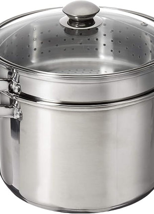 8 Quart 18/10 Stainless Steel 4 Piece Multi-Cookware Set With Encapsulated Base