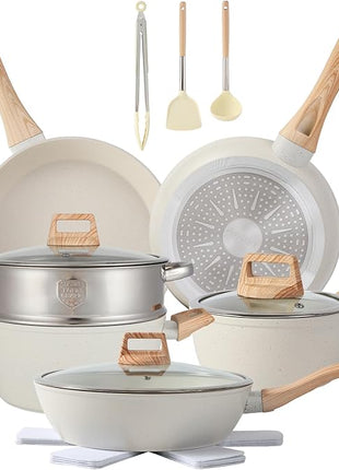 16PCS Pots and Pans Set Non Stick Cookware Set Nonstick with Cooking Set