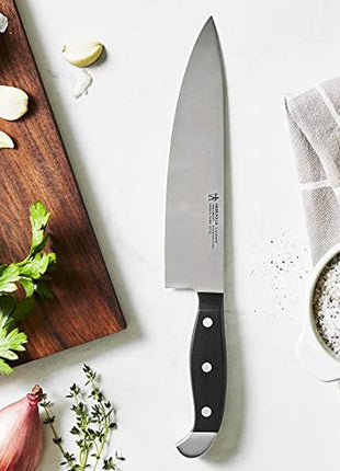 HENCKELS Statement Razor-Sharp 8-inch Chef Knife, German Engineered Informed by 100+ Years of Mastery, Black/Stainless Steel