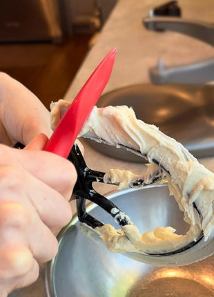 Silicone Spatula ONE Mixer Beater Scraper and Spatula, Black