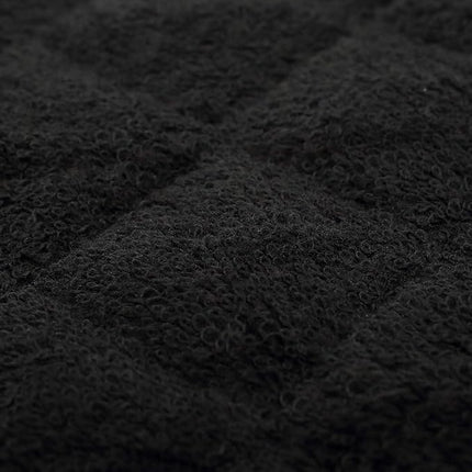 100% Cotton Kitchen Everyday Basic Terry Pot Holder Heat Resistant Coaster Potholder for Cooking and Baking Set of 5 Black