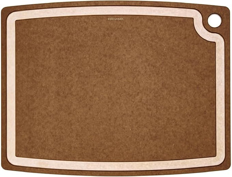 Epicurean Gourmet Series Cutting Board with Juice Groove, 19.5-Inch by 15-Inch, Nutmeg/Natural
