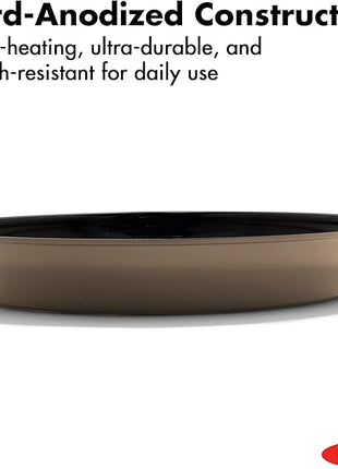 OXO Enhanced 12” Nonstick Frying Pan Skillet, Ceramic PFAS-Free Cookware, Stainless Steel Handle, Eggs & Omelets, Dishwasher & Oven Safe, Biscuit Brown