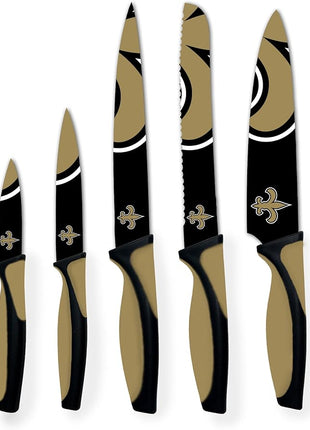 NFL New Orleans Saints 5-Piece Kitchen Knife Set