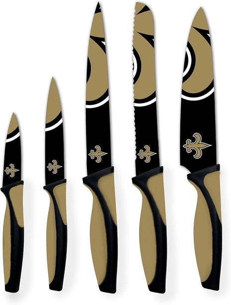 NFL New Orleans Saints 5-Piece Kitchen Knife Set