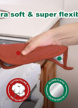 Joyhalo 6 Pack Pot Holders for Kitchen,Cotton Oven Holder with Great Heat Resistance,Non Slip Hot Pads for Kitchen Clearance,Spice