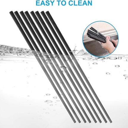 10 Pairs Fiberglass Chopsticks Family Set, ONEHERE Reusable Chinese, Japanese, Korean Chop sticks, Dishwasher Safe, Non-slip, for Sushi, Noodles, Food, Hotpot& Cooking, 9.5 inches, Classic Black