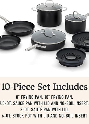 Calphalon® Hard-Anodized Nonstick 10-Piece Cookware Set