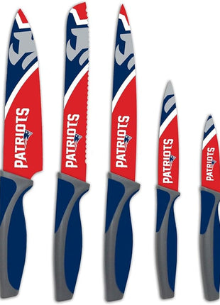 NFL New England Patriots 5-Piece Kitchen Knife Set