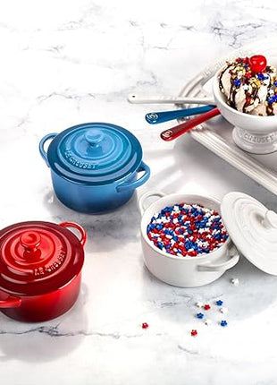 Le Creuset Stoneware Mini Round Cocotte, 8 oz., White