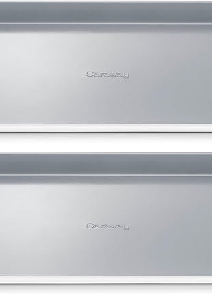 Caraway Non-Stick Ceramic Medium Baking Sheet - Naturally Slick Ceramic Coating - Non-Toxic, PTFE & PFOA Free - Perfect for Baking, Roasting, and More - Medium (15" x 10") - White