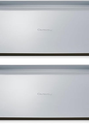 Caraway Non-Stick Ceramic Large Baking Sheet Duo - Naturally Slick Ceramic Coating - Non-Toxic, PTFE & PFOA Free - Perfect for Baking, Roasting, and More - Large (18" x 13") - Black