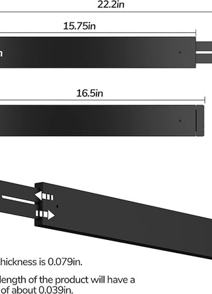 BAMEOS Drawer Dividers Bamboo Separators Organization Expandable Organizers for Kitchen Bedroom Bathroom Dresser Office 4-pack