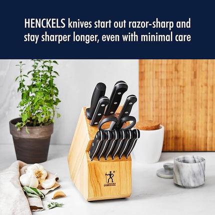 HENCKELS Solution Razor-Sharp Hollow Edge Santoku Knife 7 inch, German Engineered Informed by 100+ Years of Mastery, Black/Stainless Steel
