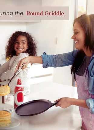 Cuisinel Cast Iron 23-Pc Cookware Set - 8" Skillet + Cast Iron Lid + 12"+Lid + 10" Braiser with Lid + Grill Pan + Lid + Griddle + 5-Qt Dutch Oven + Multi-Cooker + 12"+15" Pan Rack + Scraper + Handles