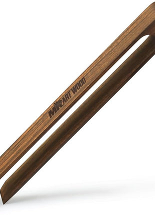 Magnetic Walnut Wooden Toaster Tongs | 8.7-Inch Kitchen Tongs for Cooking, Bread, Bacon, Bagels, and Muffins | Non-Toxic Design, A Durable Alternative to Bamboo, Perfect for Toaster, BBQ, and Grilling