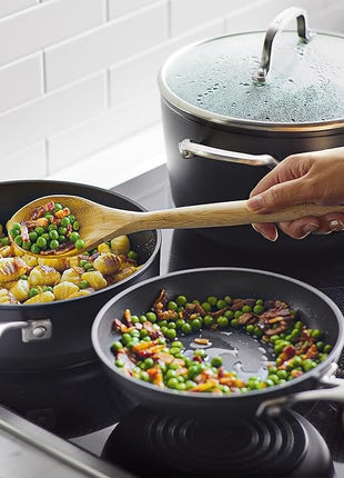 KitchenAid Hard Anodized Induction Nonstick Cookware Pots and Pans Set, 10 Piece, Matte Black