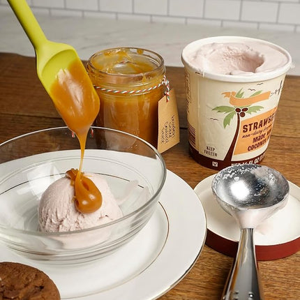 RSVP International Ela's Favorite Silicone Spatula, Green, 8" | BPA-Free Silicone | Scrape Batters, Flip Eggs, Ice Cakes, & More | Dishwasher Safe & Heat Resistant | Cooking, Baking & More