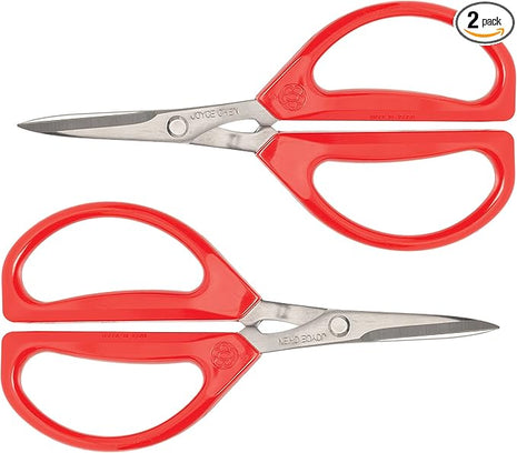 Joyce Chen Original Unlimited Kitchen Scissors All Purpose Kitchen Shears With Comfortable Handles, Red, 2 Pack
