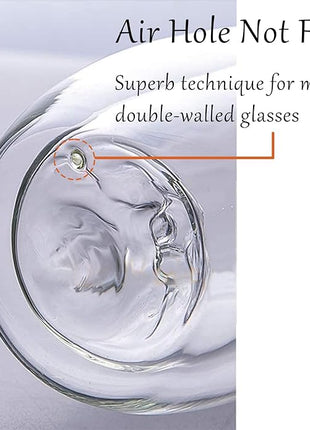 Cute Mugs Glasses Double Wall Insulated Glasses Espresso Cup, Coffee Cup, Tea Cup, Milk Cup, Best Gift for Office and Personal Birthday, Pink Cat