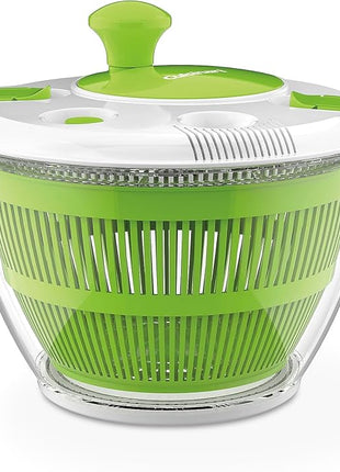 Cuisinart Large Spin Stop Salad Spinner- Wash, Spin & Dry Salad Greens, Fruits & Vegetables, 5qt, CTG-00-SAS1