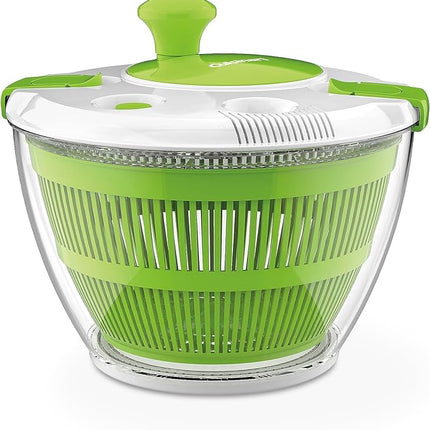 Cuisinart Large Spin Stop Salad Spinner- Wash, Spin & Dry Salad Greens, Fruits & Vegetables, 5qt, CTG-00-SAS1