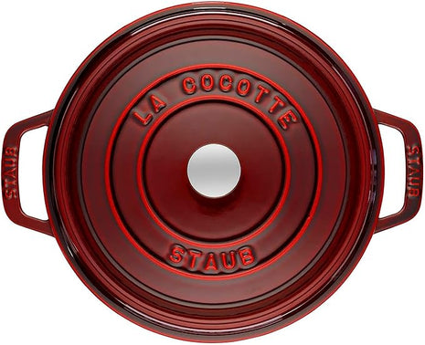 Staub Cast Iron 2.75-qt Round Cocotte - Grenadine, Made in France
