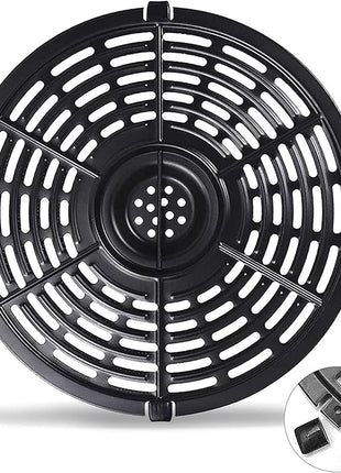 Air Fryer Grill Pan for Power XL 5QT Air fryer, 8.7'' 5QT Round Non-Stick Replacement Tray Rack Parts Accessories Crisper Plate Grill Plate, Dishwasher Safe
